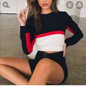 Tiger mist cropped sweater